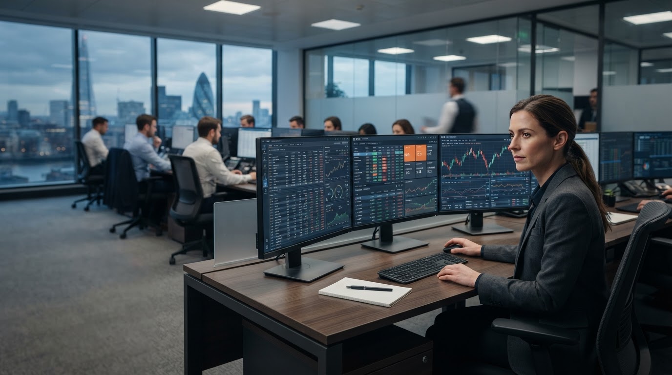 Bright Surefidence data terminal showing AI-driven trading strategy analysis